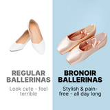 Bronoir Thea Pearl - Balerinas Elegantes e Confortáveis para o Dia-a-Dia