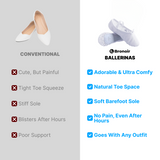 Bronoir Ines Shine - Ballerinas Elegantes e Confortáveis para o Dia-a-Dia
