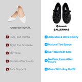 Bronoir Nova Glow - Ballerinas Elegantes e Confortáveis para o Dia-a-Dia