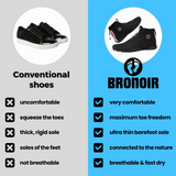 Bronoir™ CrestX - Calçados Barefoot