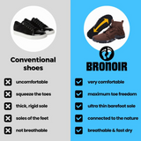 Bronoir™ SphereTrail - Sapatos Barefoot